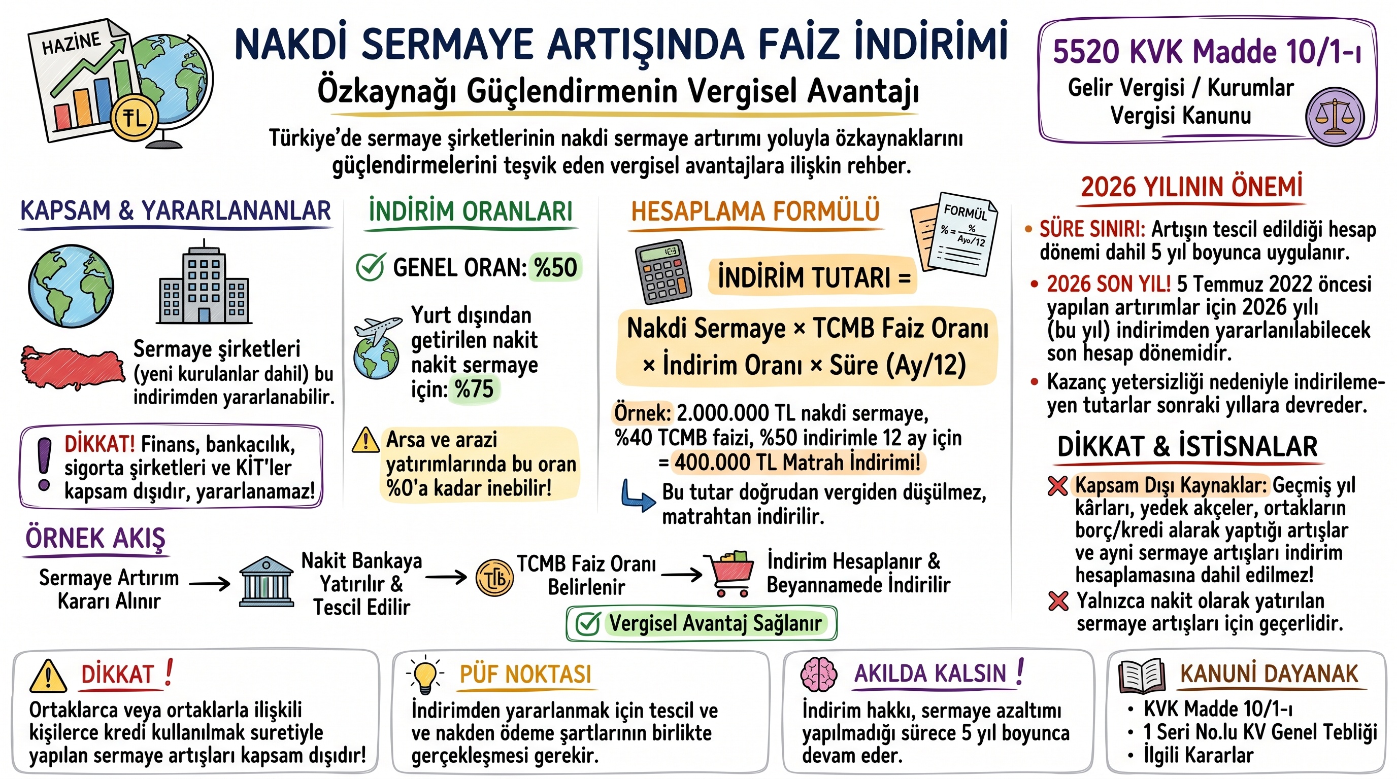 Nakdi Sermaye Artışında Faiz İndirimi: — konu haritası